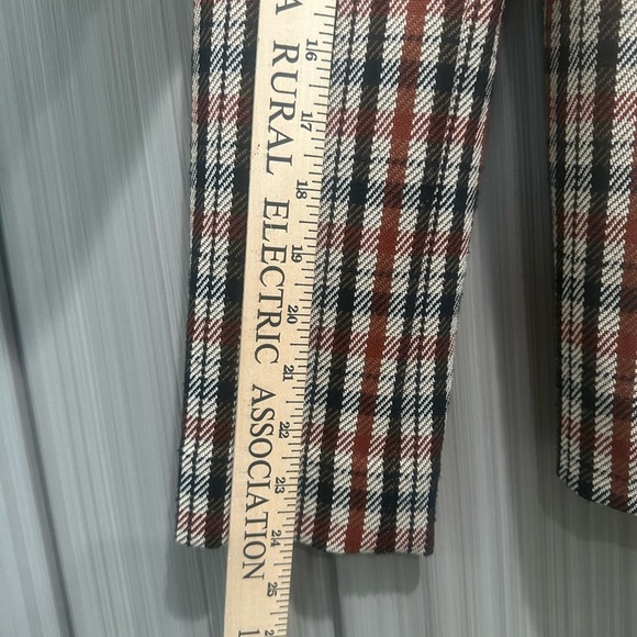 CAbi Jazzy Jacket-Toffee Plaid Blazer Sz M Preppy Office Old Money Academia - Picture 9 of 11